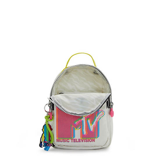 Kipling Alber MTV 3-in-1 Convertible Mini Bag Ryggsekk Grå Rosa | NO 1678PJ